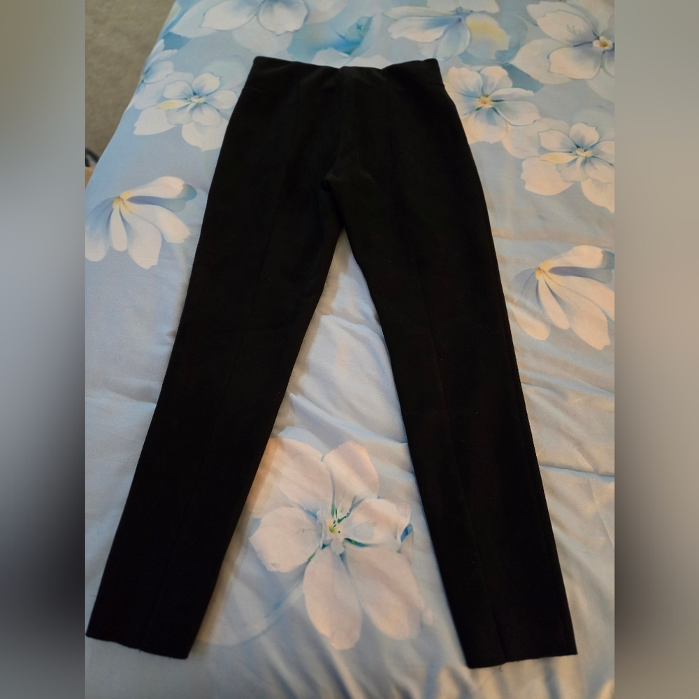 Zara Basic Black Pants Small - image 2